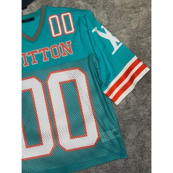 Louis Vuitton SS22 Hockey Jersey Tee Menthe Mint Green Logo T-Shirt Large L - Picture 9 of 16